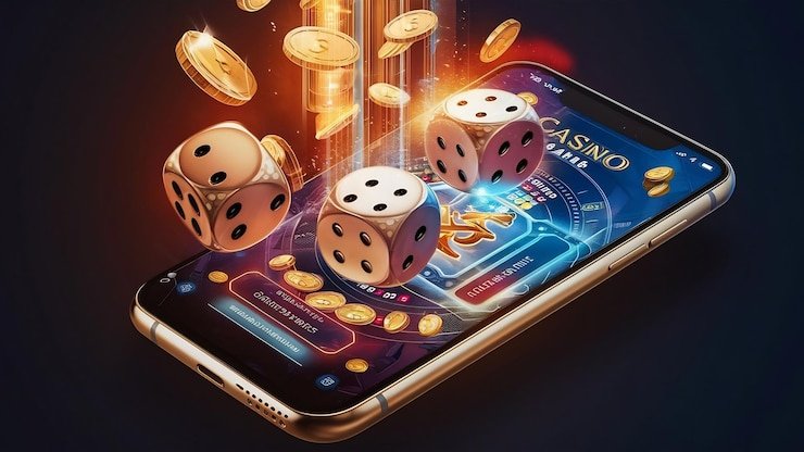 Menu permainan — kasino, sportsbook, slot Menu permainan iOS Web dengan kategori kasino, sportsbook, dan slot